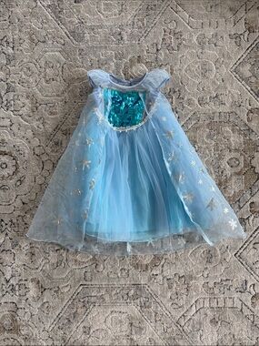 Trish Scully Blue Sequin & Tulle Elsa Princess Costume Dress, Size 3T